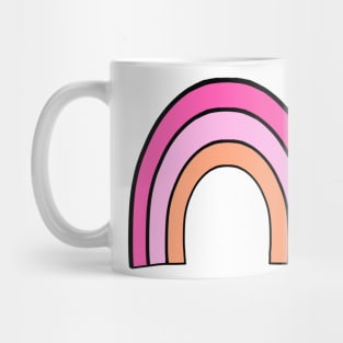 Pink and Orange Rainbow Mug